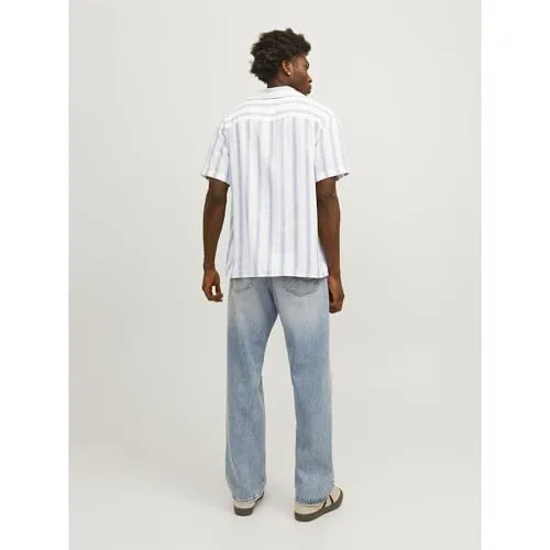 JACK & JONES ▫️ Jornoto Stripe Resort - T-shirt de manga curta para homem 2
