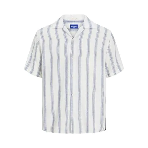 JACK & JONES ▫️ Jornoto Stripe Resort - T-shirt de manga curta para homem 3