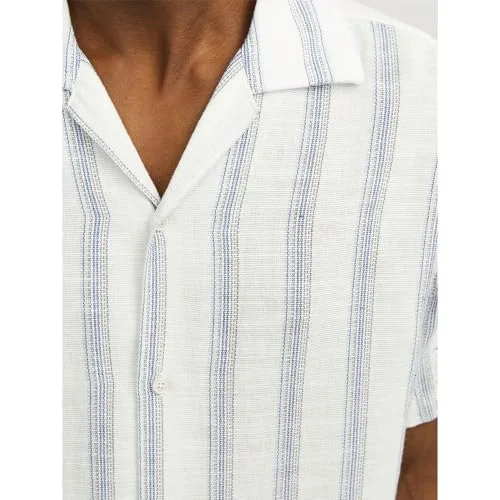 JACK & JONES ▫️ Jornoto Stripe Resort - T-shirt de manga curta para homem 5