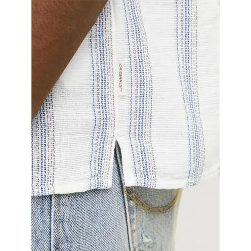 JACK & JONES ▫️ Jornoto Stripe Resort - T-shirt de manga curta para homem 7