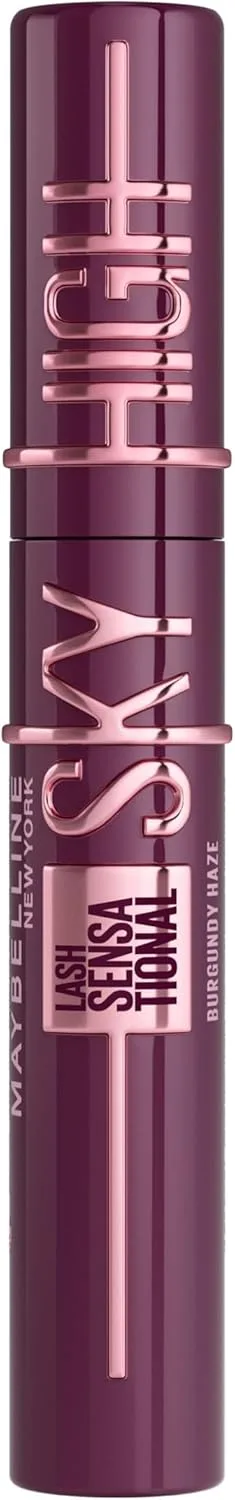 MAYBELLINE ▫️ New York Lash Sensational Sky High Mascara, Comprimento Ilimitado e Volume Redefinido, Sombra Burgundy Haze, 7,2 ml
