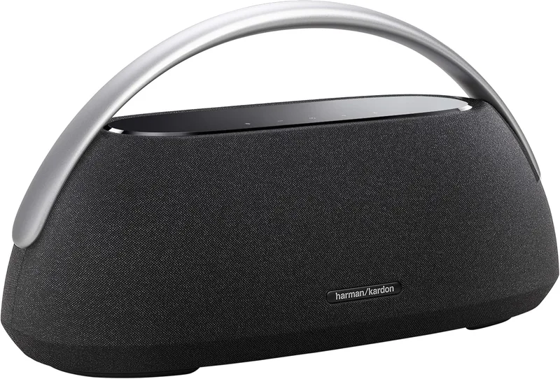 Harman Kardon ▫️ Go Plus Play 3 Altifalante portátil, com som estéreo, design elegante, Bluetooth, controlos táteis intuitivos e autonomia da bateria até 8 horas, Preto, Ficha UE (Tipo C)