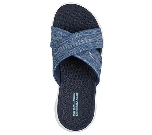 Skechers ▫️ On-the-go Go Walk Flex Sandal - Impressed Sandálias deslizantes para mulher 3