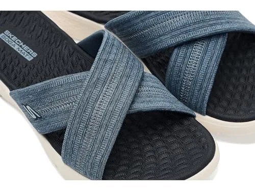 Skechers ▫️ On-the-go Go Walk Flex Sandal - Impressed Sandálias deslizantes para mulher 5