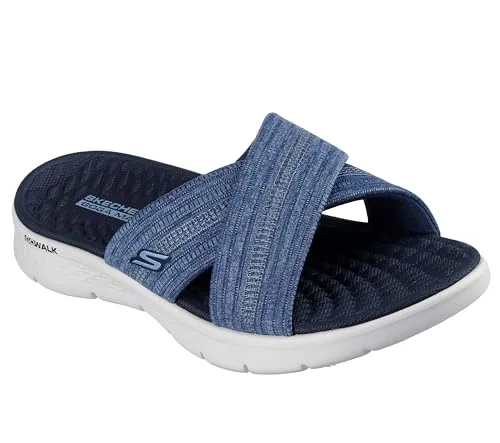 Skechers ▫️ On-the-go Go Walk Flex Sandal - Impressed Sandálias deslizantes para mulher 7