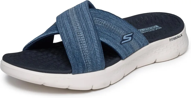 Skechers ▫️ On-the-go Go Walk Flex Sandal - Impressed Sandálias deslizantes para mulher