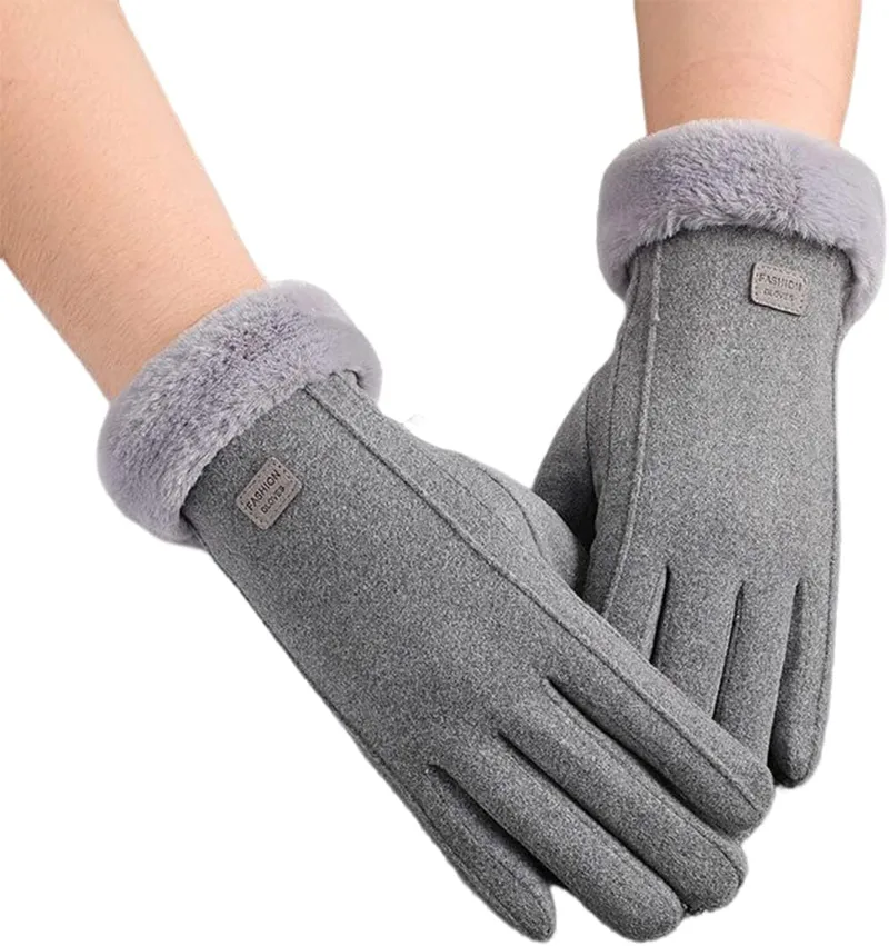 SamHeng ▫️ Luvas térmicas para mulher no inverno, luvas táteis para mulher no inverno, luvas quentes com forro polar para condução, corrida, caminhadas, esqui, atividades ao ar livre e tempo frio