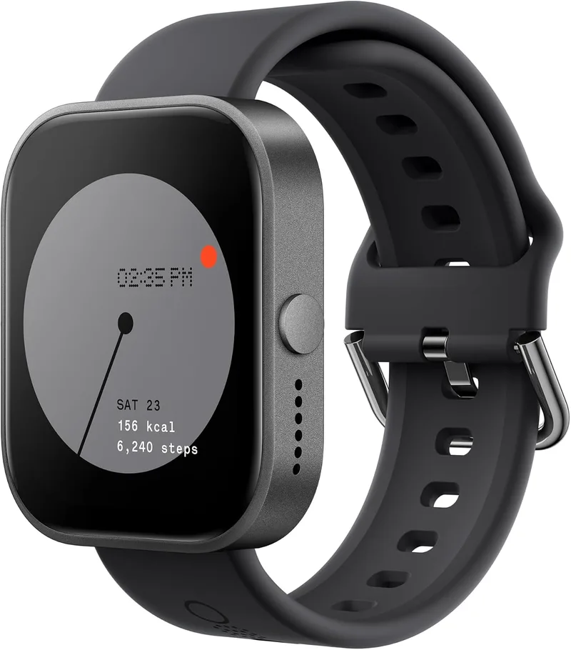 CMF BY NOTHING ▫️ Watch Pro: relógio inteligente com ecrã AMOLED de 1,96", monitor de atividade, GPS multissistema, chamadas Bluetooth com redução de ruído por IA e até 13 dias de autonomia - Cinza escuro