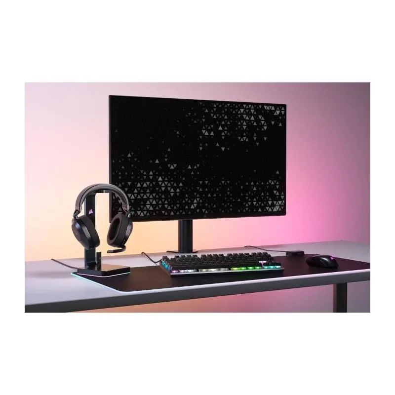 Corsair ▫️ Auscultadores para jogos multiplataforma sem fios HS65 com Bluetooth - Som envolvente Dolby 7.1 - Microfone omnidirecional - iCUE - PC, Mac, PS5, PS4, Nintendo Switch, telemóvel - Carbono 2