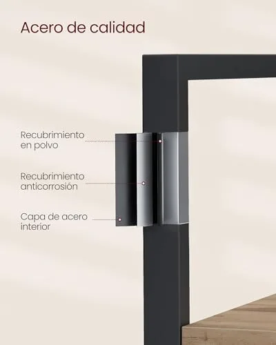 VASAGLE ▫️ Estante com 14 prateleiras, estrutura metálica, 158 x 24 x 166 cm 5