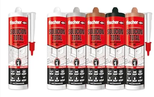 fischer ▫️ Solução Total Castanha 290 ml | Elevada elasticidade e aderência | Utilização no interior e no exterior | Pode ser pintada e resistente aos raios UV | Para a construção, a indústria automóvel e telhados 2