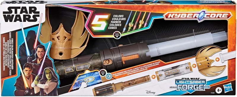Star Wars ▫️ Lightsaber Forge, Sabre de Luz Multicolorido, Sabre de Luz Eletrónico que Muda de Cor, Brinquedo de RPG e Acessório para Fantasias, para meninos e meninas a partir dos 4 anos