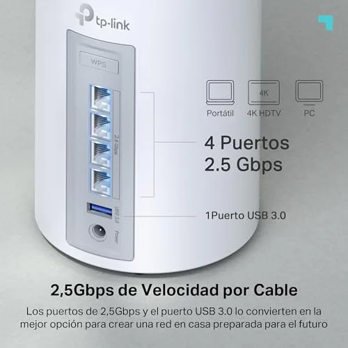 TP-Link ▫️ Deco BE65 (conjunto de 2) - Sistema Mesh Wi-Fi 7, BE9300 tri-banda, MLO 5