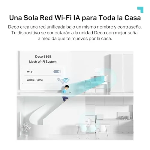 TP-Link ▫️ Deco BE65 (conjunto de 2) - Sistema Mesh Wi-Fi 7, BE9300 tri-banda, MLO 6