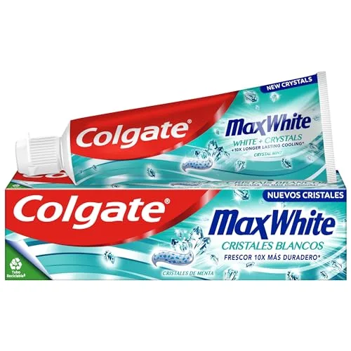 Colgate ▫️ Max White Cristais Brancos, Pasta de dentes branqueadora, 12 x 75 ml 4