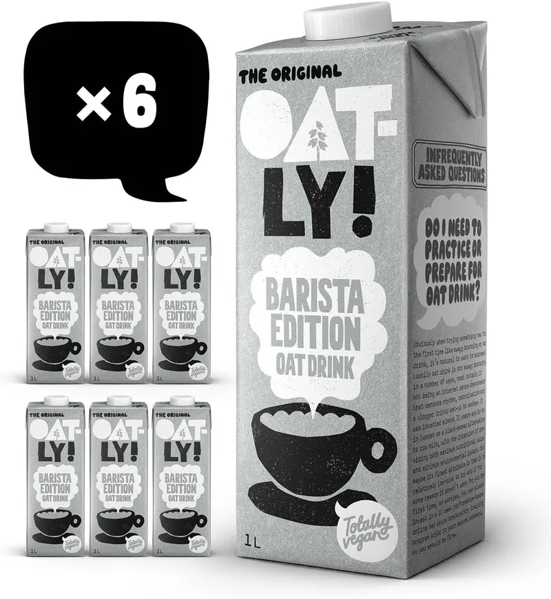 Bebida de Aveia Oatly Edição Barista 1 L (Embalagem de 6)