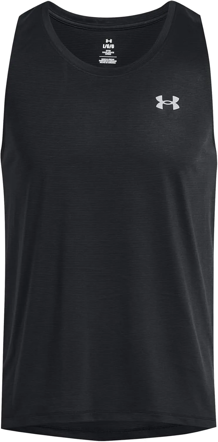 Under Armour ▫️ Camisola de corrida Streaker para homem, preta 001