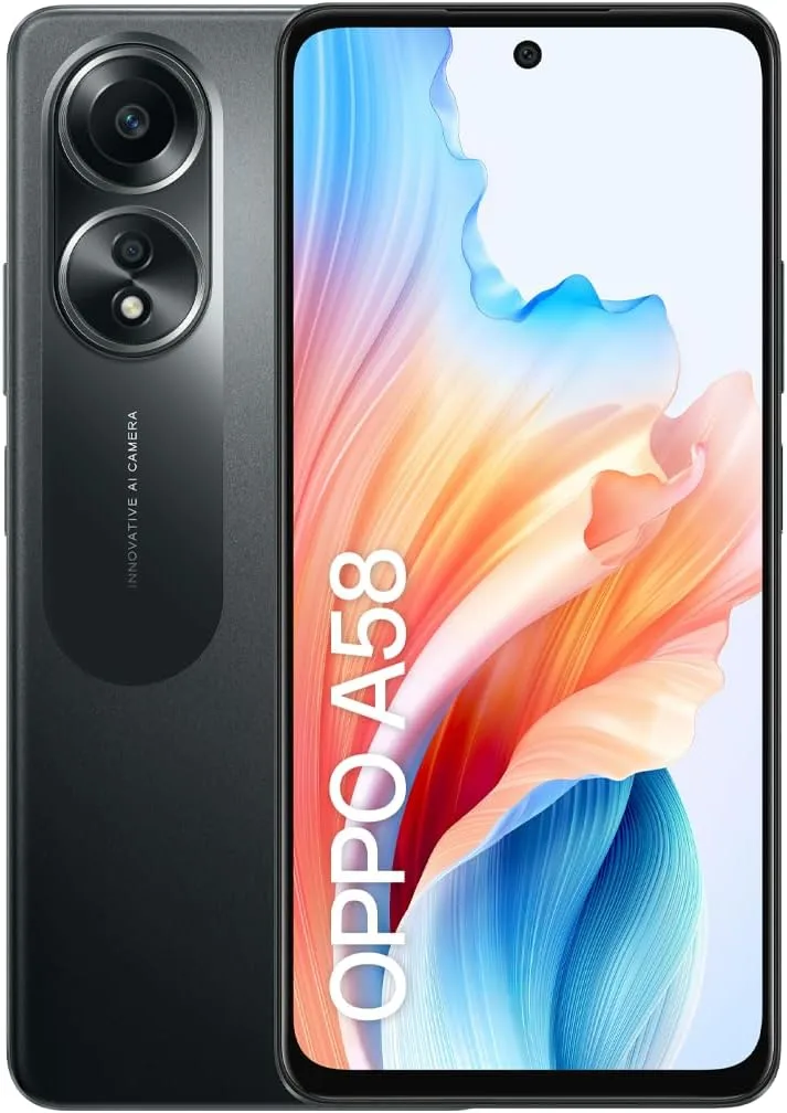 OPPO ▫️ Smartphone Preto 6 GB RAM MediaTek Helio G85 128 GB