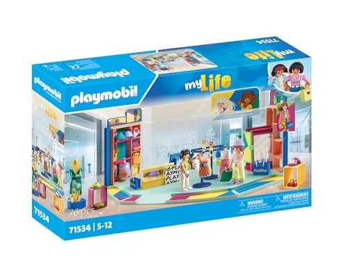 PLAYMOBIL ▫️ myLife 71534 Loja de moda, uma experiência de compras emocionante na loja de moda, que inclui caixa registadora, vitrina e muitas peças de roupa; brinquedos para crianças a partir dos 5 anos 2