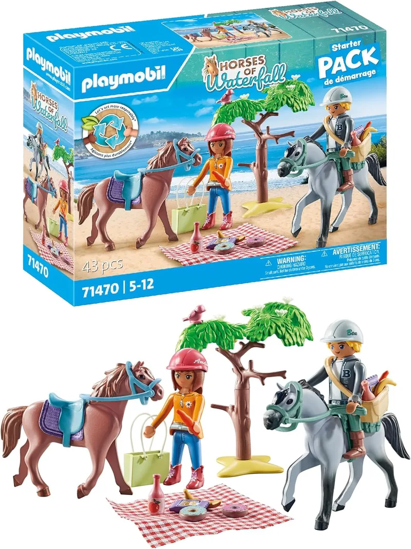 PLAYMOBIL ▫️ 71470 Amélia e Ben Avec Chevaux