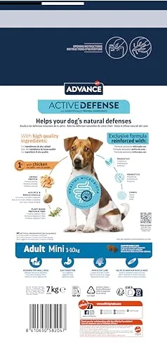Advance ▫️ Mini Adult Chicken, Ração para cães adultos de raças pequenas com frango, 7 kg 2