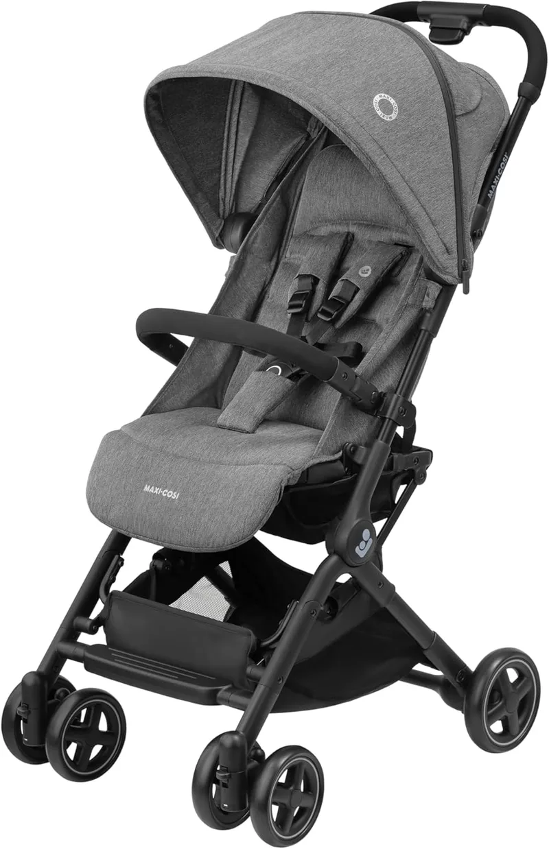 Maxi-Cosi Lara2, Carrinho de bebé leve, 0-4 anos, 0-22 kg, Carrinho de bebé compacto, 3 posições de reclinação, Reclinação total, Dobra automática, Alça de ombro, Select Grey