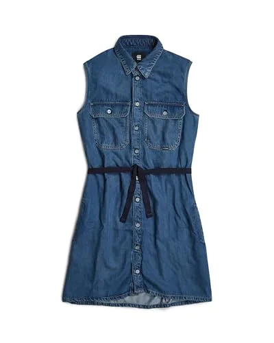 G-STAR ▫️ Vestido Soft Cargo para Mulher 6