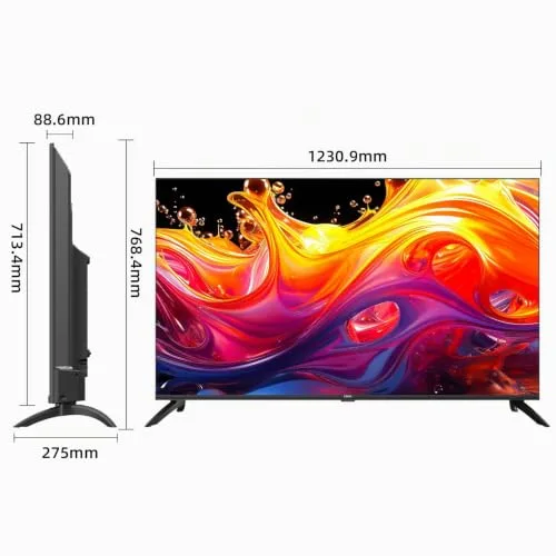 CHiQ ▫️ U55QG7V - Smart TV de 55 polegadas com ecrã QLED, UHD, Dolby Vision HDR10, compatível com Alexa, Assistente do Google, BT 5.0, HDMI 2.0, USB 2.0, H.264, H.265, modelo preto de 2023 4