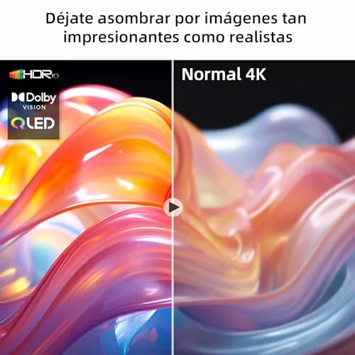 CHiQ ▫️ U55QG7V - Smart TV de 55 polegadas com ecrã QLED, UHD, Dolby Vision HDR10, compatível com Alexa, Assistente do Google, BT 5.0, HDMI 2.0, USB 2.0, H.264, H.265, modelo preto de 2023 6