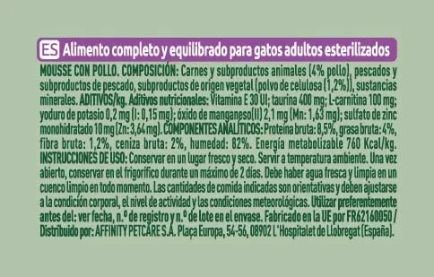 ultima ▫️ Fit & Delicious Comida Húmida para Gatos - Mousse de Frango: 24 latas de 85 g 6