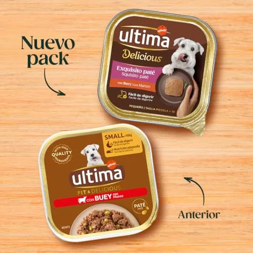 ultima ▫️ Fit & Delicious para Cães - Mini patê em pote, Sabor de Boi - Caixa de 22 x 150 g 4