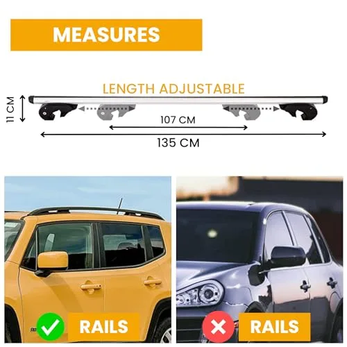 MAGIC SELECT ▫️ Barras de tejadilho para automóvel - Porta-bagagens 4