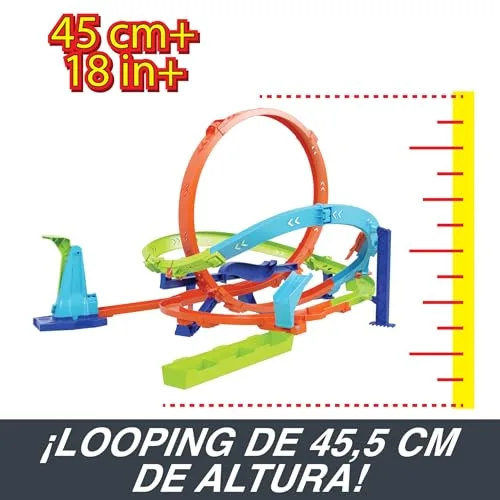 Hot Wheels ▫️ Circuito Action Loop Cyclone Challenge e Carro de Brincar 3