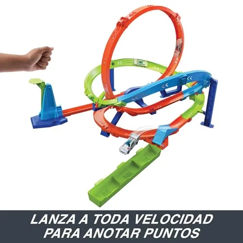 Hot Wheels ▫️ Circuito Action Loop Cyclone Challenge e Carro de Brincar 4