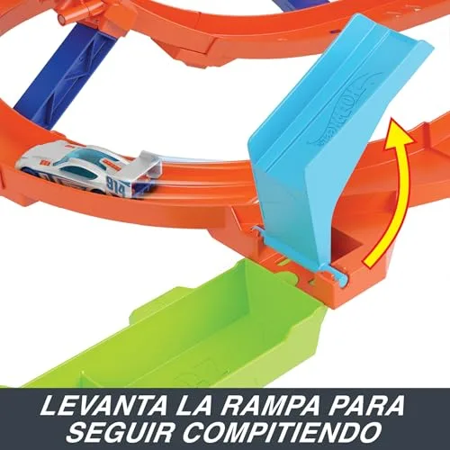 Hot Wheels ▫️ Circuito Action Loop Cyclone Challenge e Carro de Brincar 5