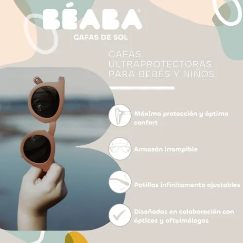 Béaba ▫️ Óculos de Sol para Crianças dos 4 aos 6 Anos, Proteção 100% contra os raios UV - CAT 3, Proteção Lateral, Conforto Ótimo, Hastes Ajustáveis a 360°, Adaptáveis à Visão 2