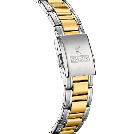 Festina ▫️ Relógio analógico Swiss Made para homem, em aço inoxidável 316L 3