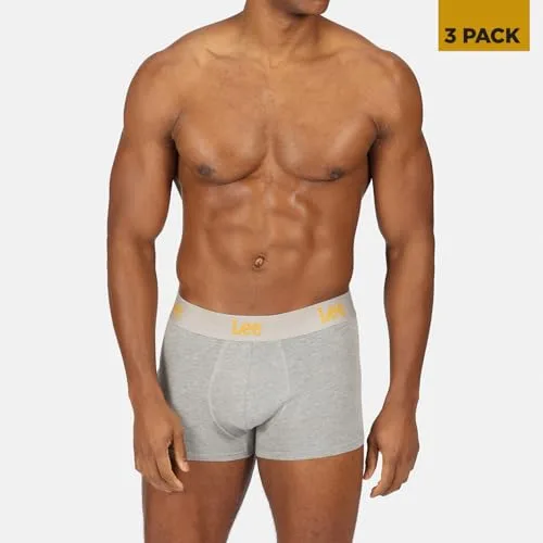 Lee ▫️ Leia Cuecas Boxer de Algodão para Homem | Conjunto de Boxers para Homem, Roupa Interior Masculina Confortável e Respirável | Boxers Masculinos com Cintura Elástica, Roupa Interior para Homem 2