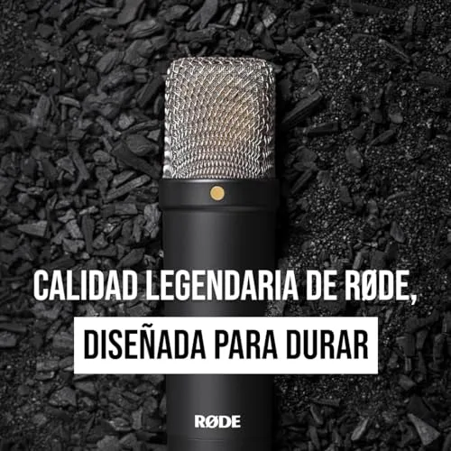 RØDE ▫️ Microfone de condensador de diafragma grande NT1 Signature Series, com suporte antivibrações, filtro antipop e cabo XLR para produção musical, gravação de voz e podcasting (Preto) 5