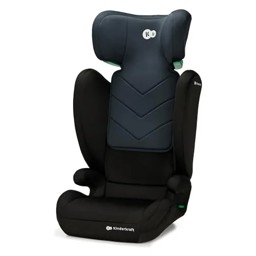 Kinderkraft ▫️ I-SPARK Cadeira auto, i-Size, para bebé, Grupo 2/3 100-150 cm, dos 3,5 aos 12 anos, dos 15 aos 36 kg, leve (4,85 kg), cinto de segurança de 3 pontos, proteção lateral, Preto 5