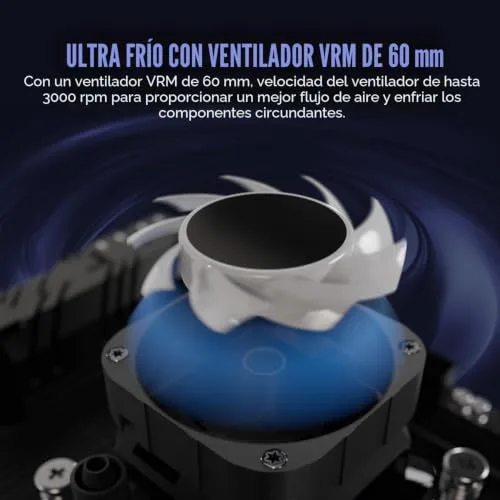 enermax ▫️ LIQMAXFLO 420 mm – Sistema de arrefecimento líquido AIO para CPU - Bomba de dupla câmara de alto rendimento - Ventilador ARGB para VRM - TDP de 420 W+ - 3 ventiladores silenciosos PWM ARGB de 140 mm - LGA 1700 e AM5/AM4 – Preto 5