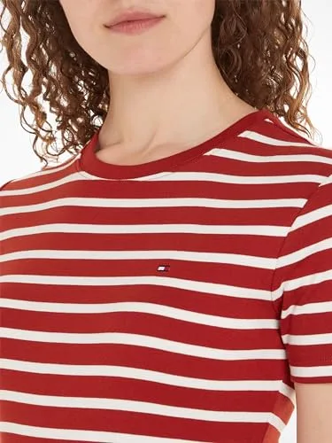 Tommy Hilfiger ▫️ Vestido de mulher «New Cody Slim Short Dress», em algodão 3