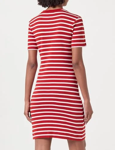 Tommy Hilfiger ▫️ Vestido de mulher «New Cody Slim Short Dress», em algodão 4