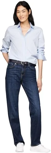 Tommy Hilfiger ▫️ Blusa de senhora, corte regular, camisa de algodão 4
