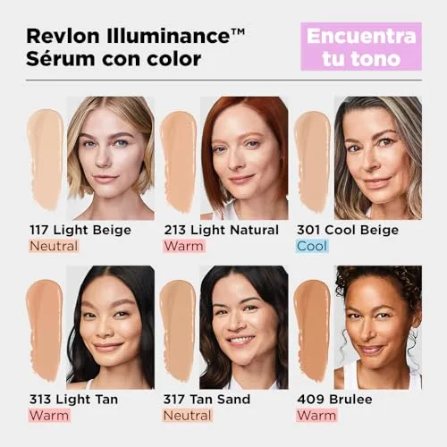 REVLON ▫️ Illuminance Serum Tint, Soro com Cor, Tom 213 LIGHT NATURAL 7