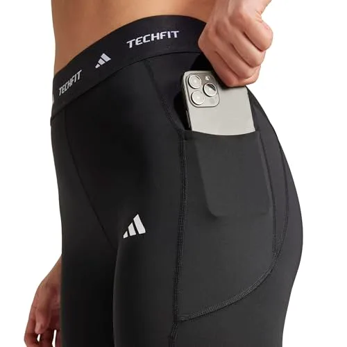 adidas ▫️ Calças de treino compridas Techfit Stash Pocket para mulher 5
