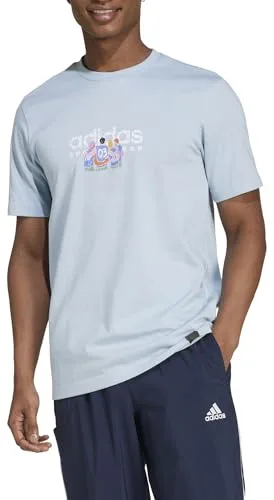 adidas ▫️ Camisola Codes Linear Graphic com manga curta para homem (pacote de 1) 3