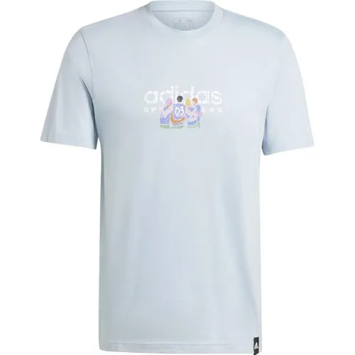 adidas ▫️ Camisola Codes Linear Graphic com manga curta para homem (pacote de 1) 4