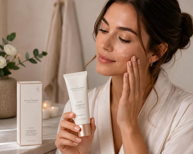 RITUALS ▫️ The Ritual Of Namaste Esfoliante Facial Purificante e Iluminador, 75 ml