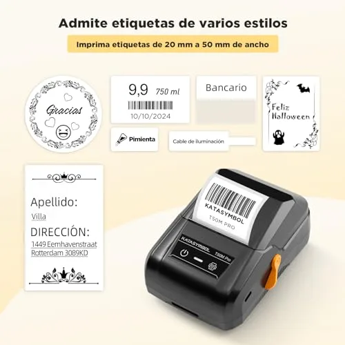 SUPVAN ▫️ T50M Pro – Etiquetadora Bluetooth compatível com mais de 80 etiquetas grandes 2